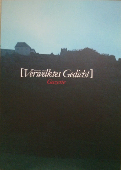The Gazette - Verwelktes Gedicht pamphlet (1st press w/ CD) Japan Visual Kei Books